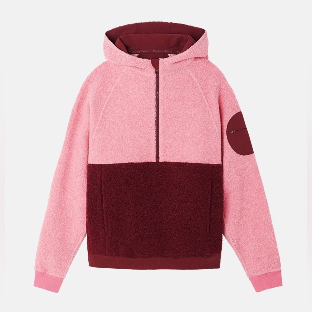 Outdoor Voices MegaFleece Half-Zip Hoodie Size XS